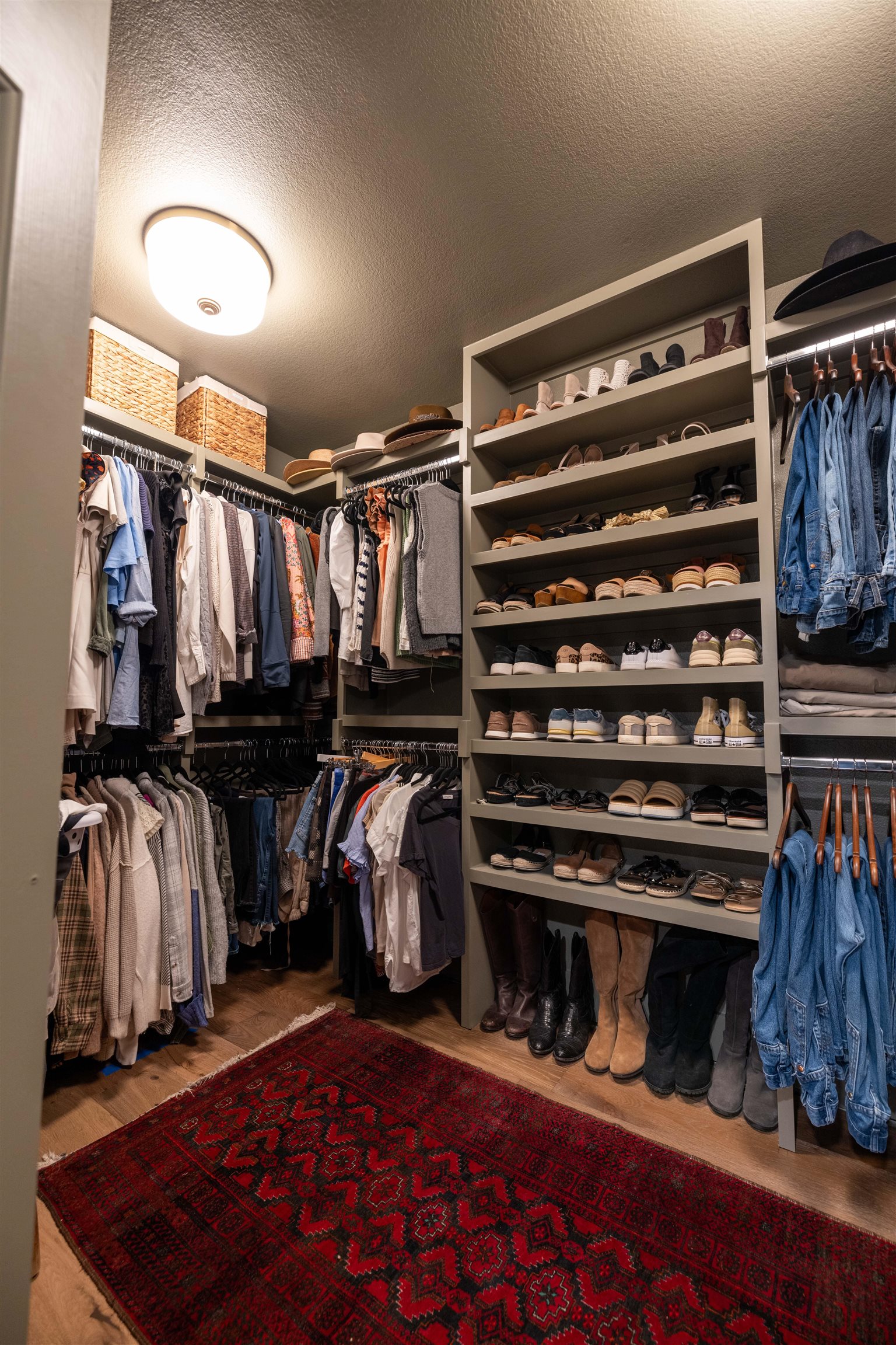 270 Chaparral Meadowlakes, TX 78654 - Photo 20 of 28 a view of walk in closet with clothes and shoes