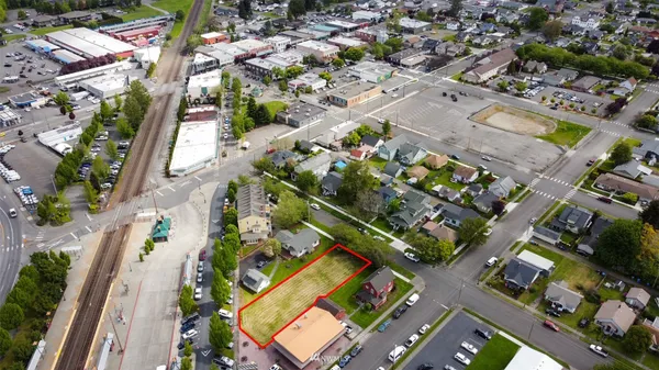 an aerial view of a city