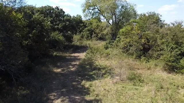a view of an lake and sunset