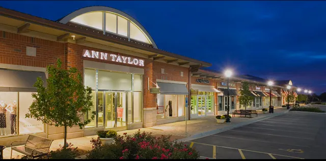 a view of a building with a street