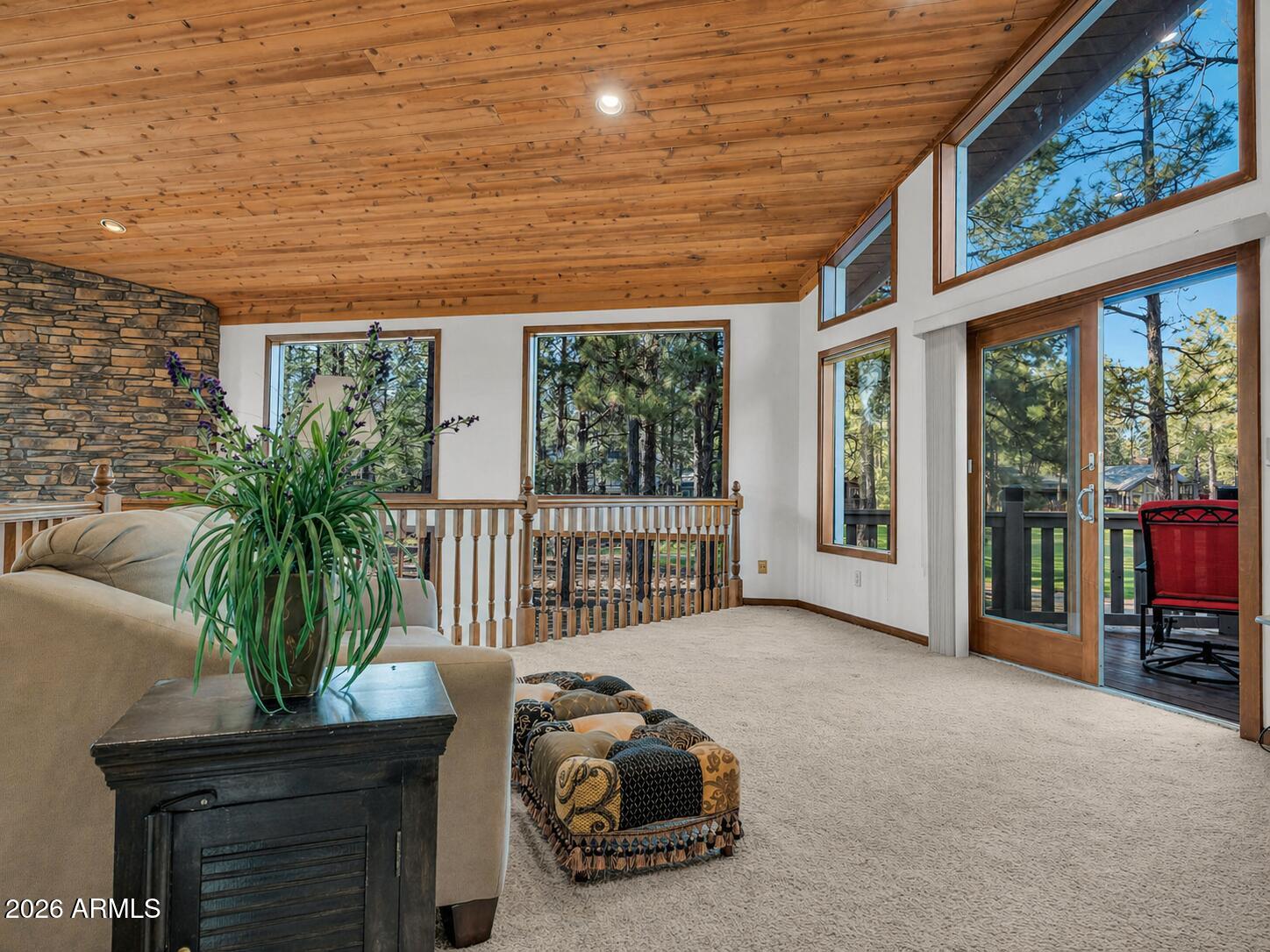 4384 Griffiths Spring Flagstaff, AZ 86005 - Photo 31 of 60 Loft with Views of the 12th Fairway