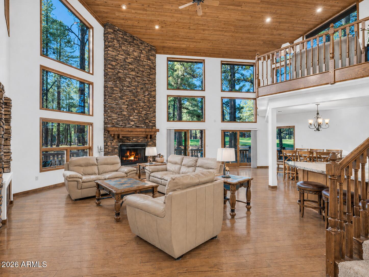 4384 Griffiths Spring Flagstaff, AZ 86005 - Photo 5 of 60 Great Room with Incredible Views