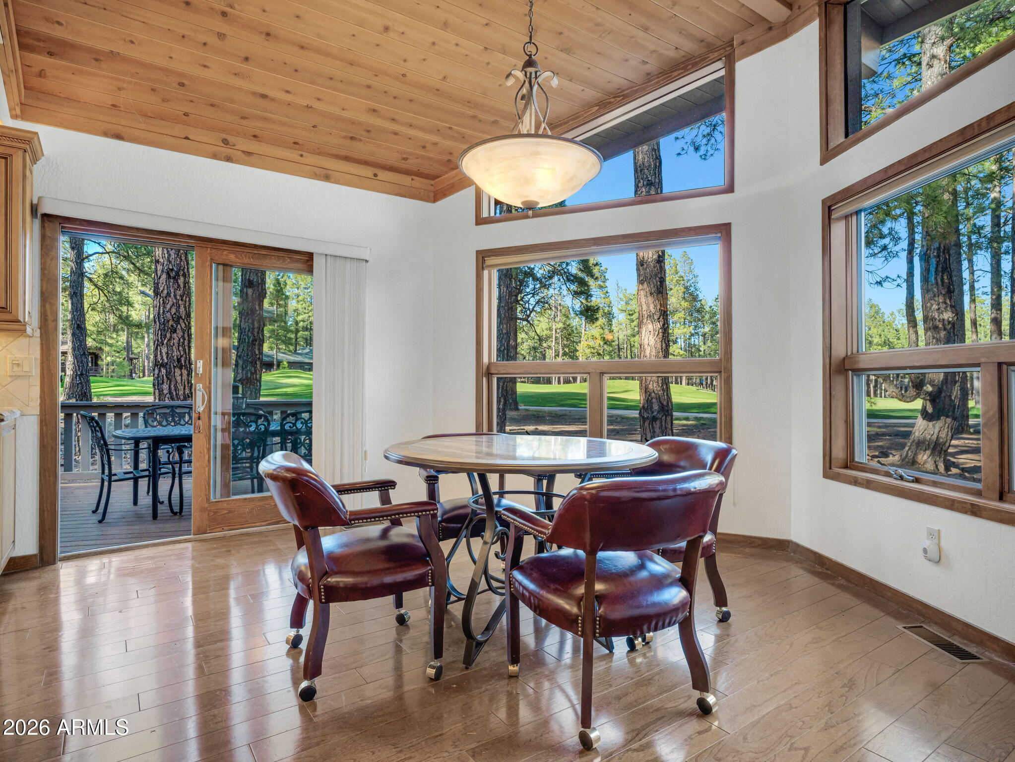 4384 Griffiths Spring Flagstaff, AZ 86005 - Photo 9 of 60 Breakfast nook with 12th Golf Hole Views
