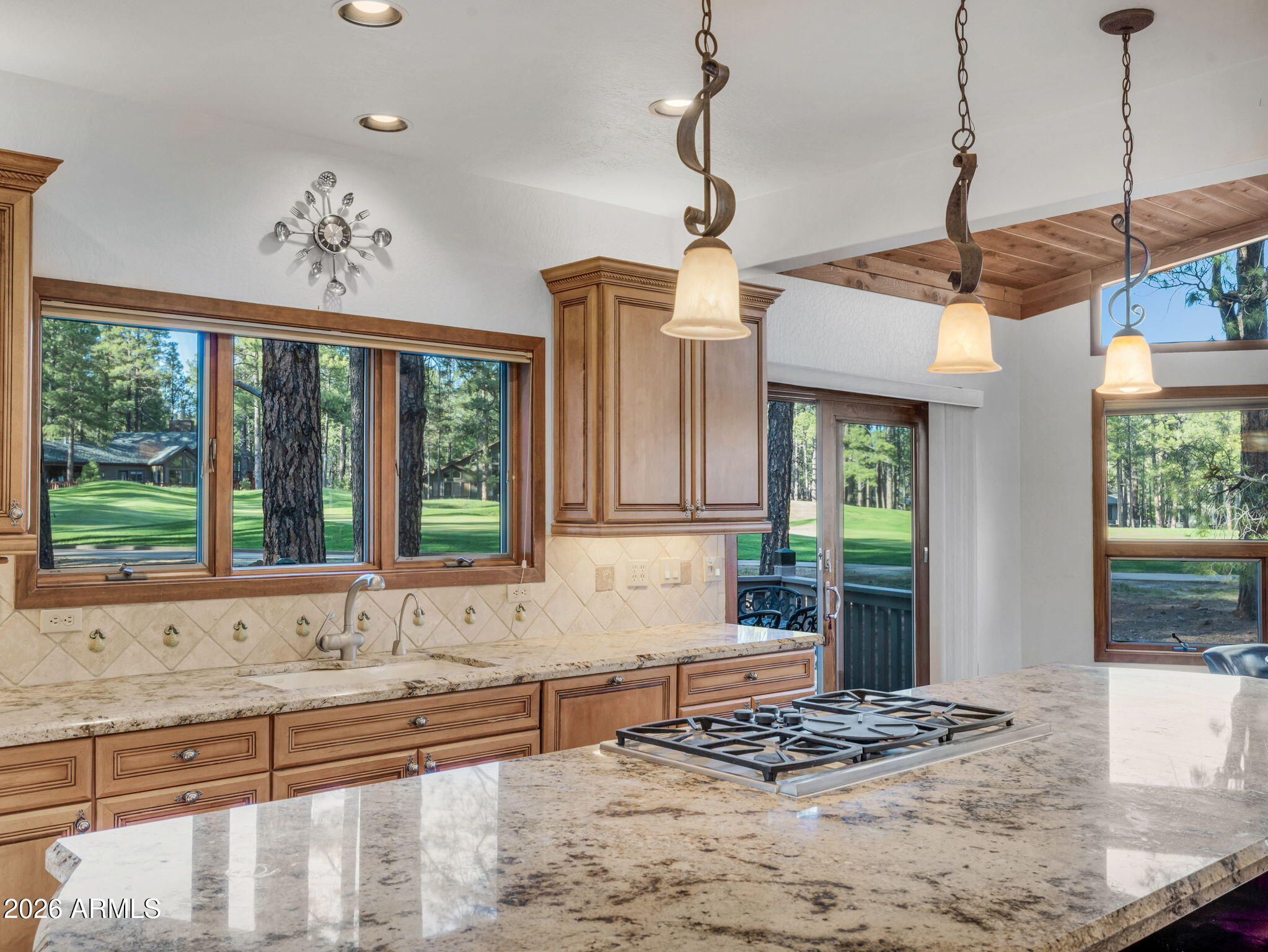 4384 Griffiths Spring Flagstaff, AZ 86005 - Photo 10 of 60 Gas Cooktop with 12th Hole Views