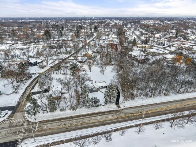 an aerial view of a city