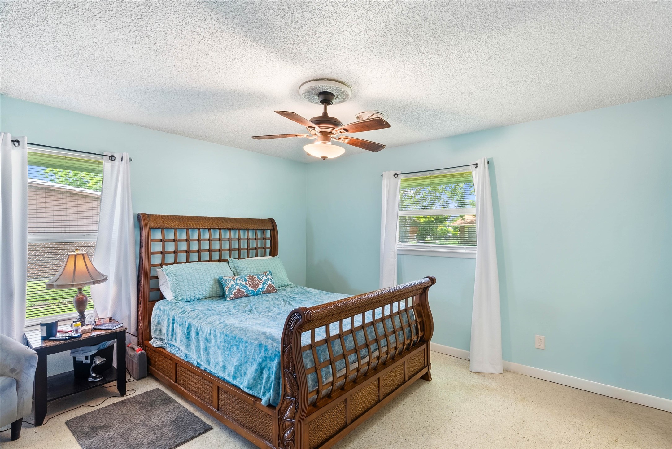 168 Sunset Ingleside, TX 78362 - Photo 15 of 26 Alternative view of the secondary bedroom highlighting the generous layout and closet space.