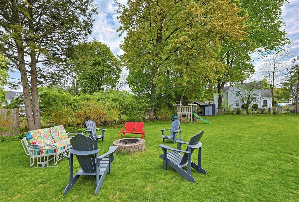 24 Riverside Place Walpole, MA 02081 - Photo 37 of 39 a view of a chairs and table in backyard