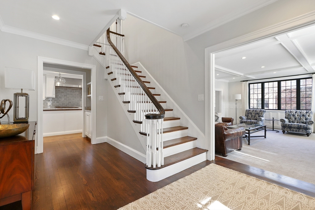 26 Greylock Road Newton, MA 02465 - Photo 14 of 28 a view of entryway and hall with wooden floor