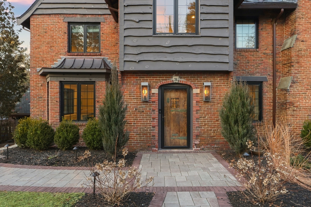 26 Greylock Road Newton, MA 02465 - Photo 2 of 28 a front view of a house with garden