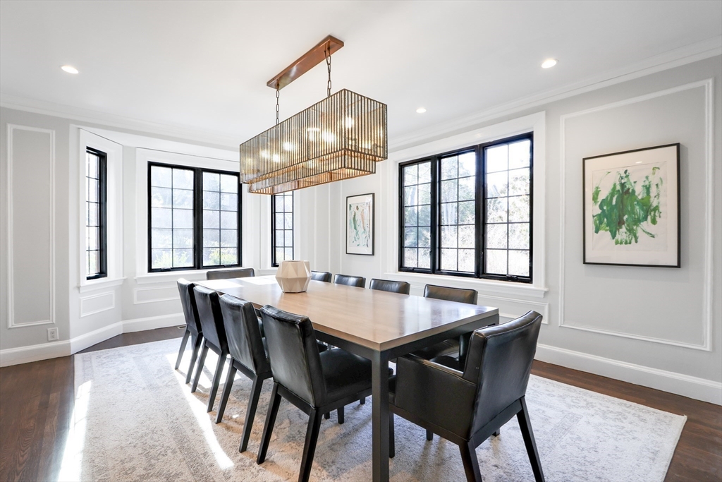 26 Greylock Road Newton, MA 02465 - Photo 4 of 28 a view of a dining room with furniture window and wooden floor
