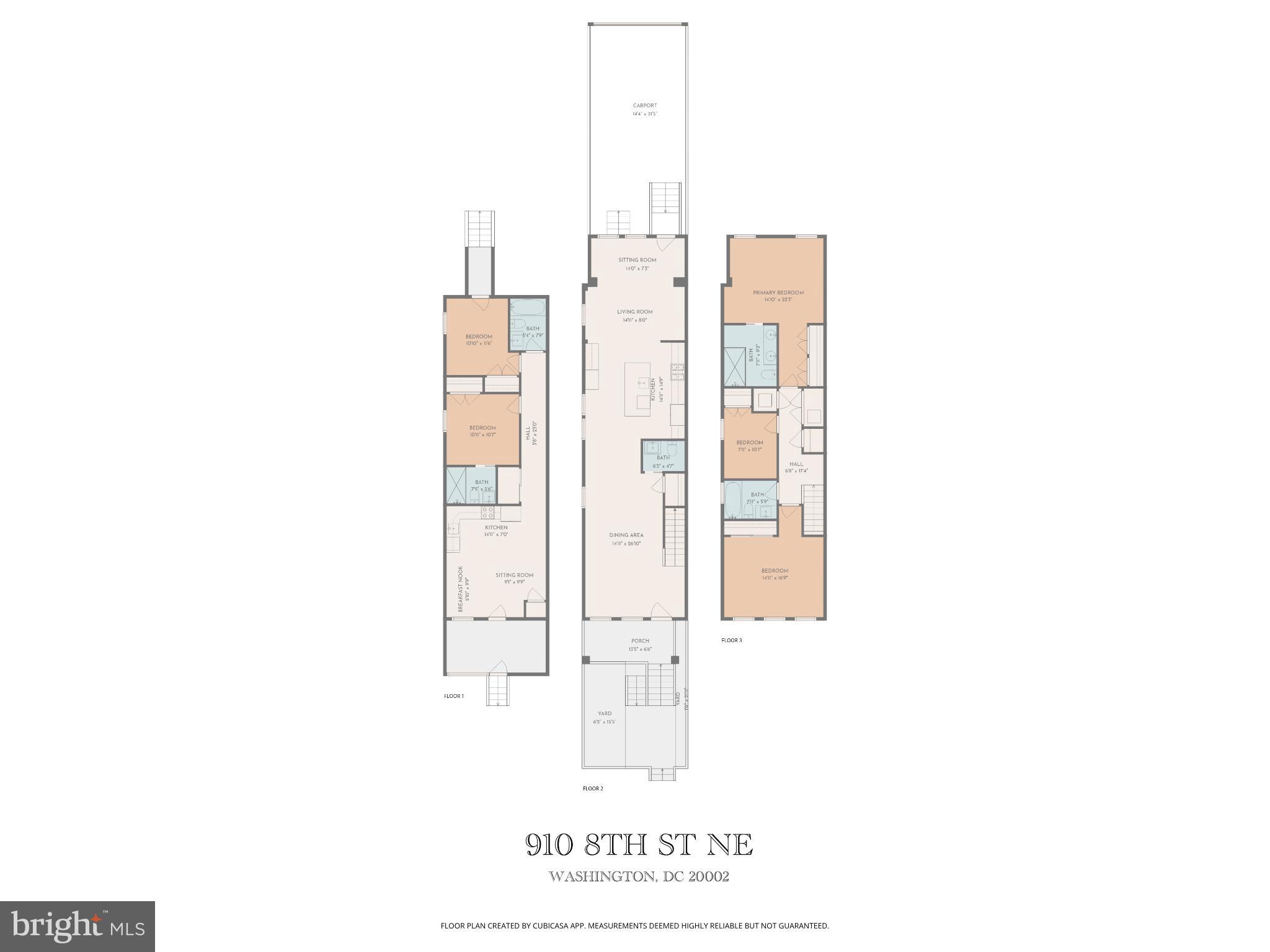 910 8th Street Northeast Washington, DC 20002 - Photo 54 of 54 Property floor plan