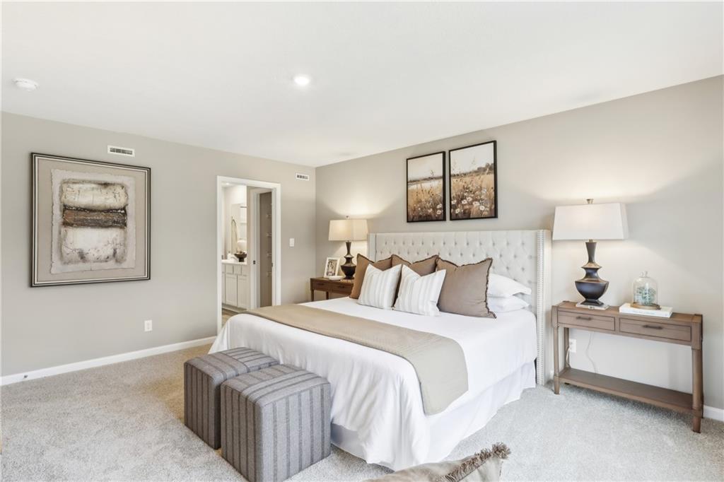 3403 Maple Crest Court Butler, PA 16001 - Photo 27 of 48 a bedroom with a bed and a lamp on desk
