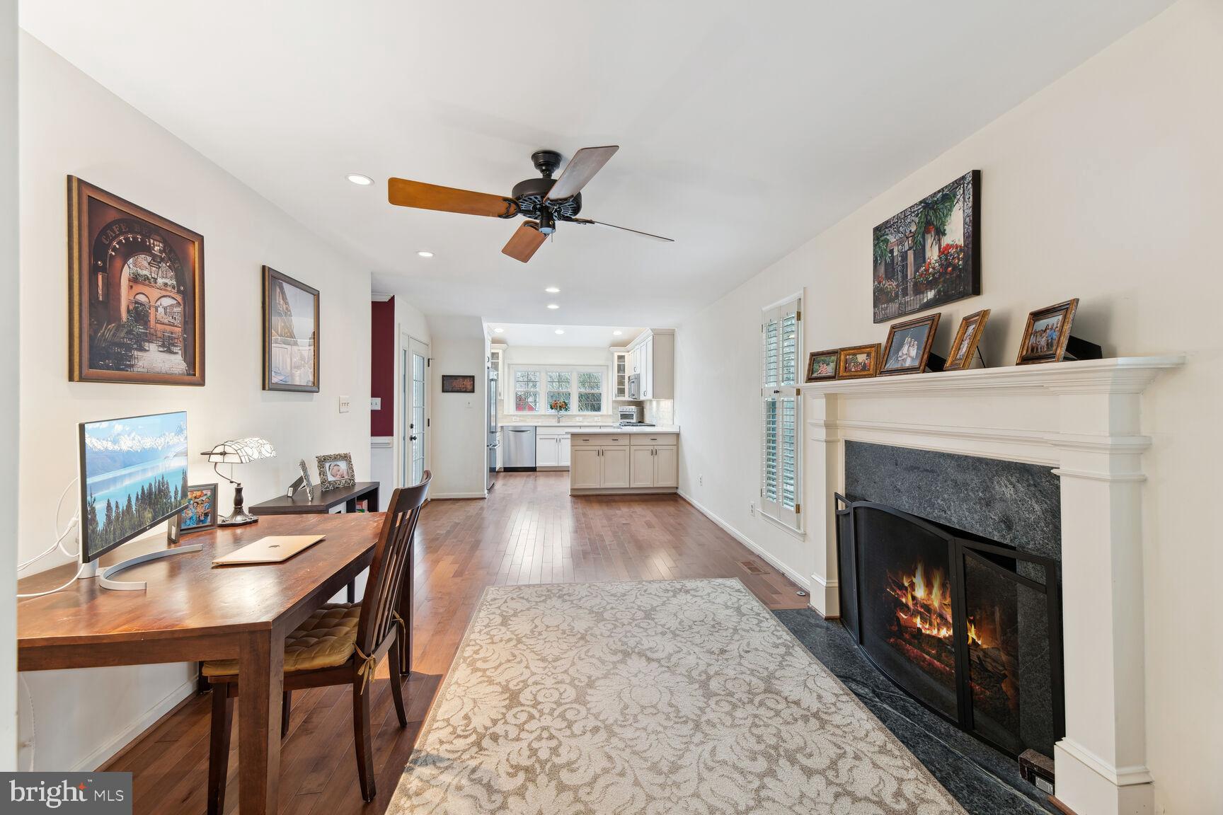 6603 Forsythia Street Springfield, VA 22150 - Photo 20 of 73 Family Room - Recessed Lights & Cozy Fireplace!