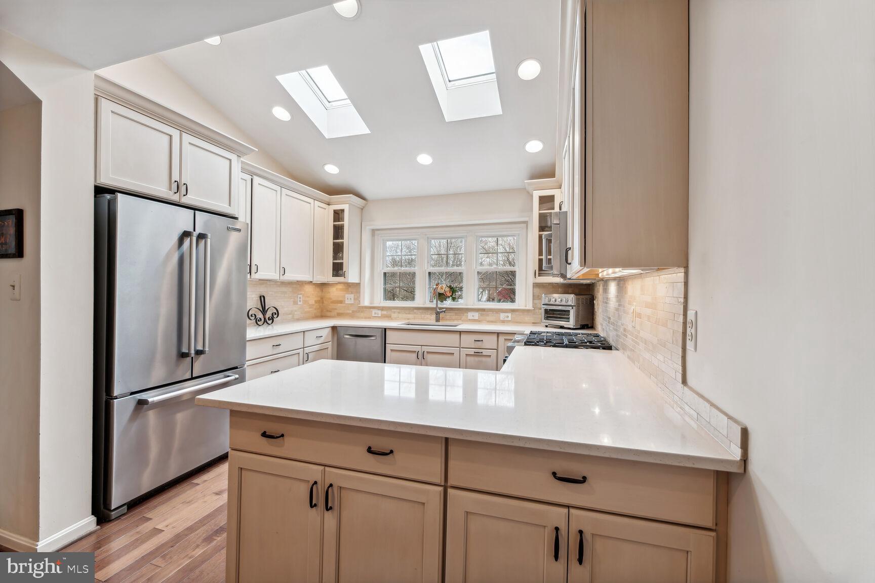 6603 Forsythia Street Springfield, VA 22150 - Photo 26 of 73 Kitchen Boasts TWO Sunny Skylights!