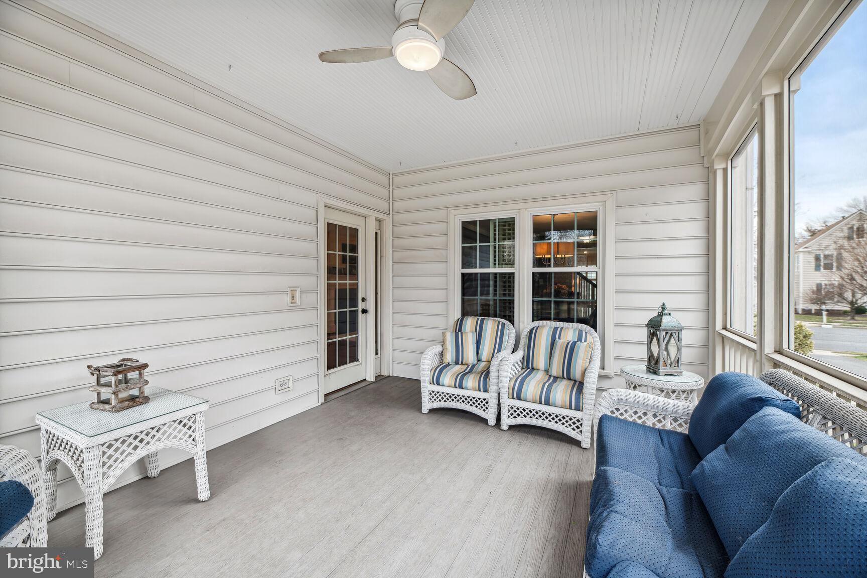 6603 Forsythia Street Springfield, VA 22150 - Photo 63 of 73 Screened Porch with Not a Detail Overlooked!