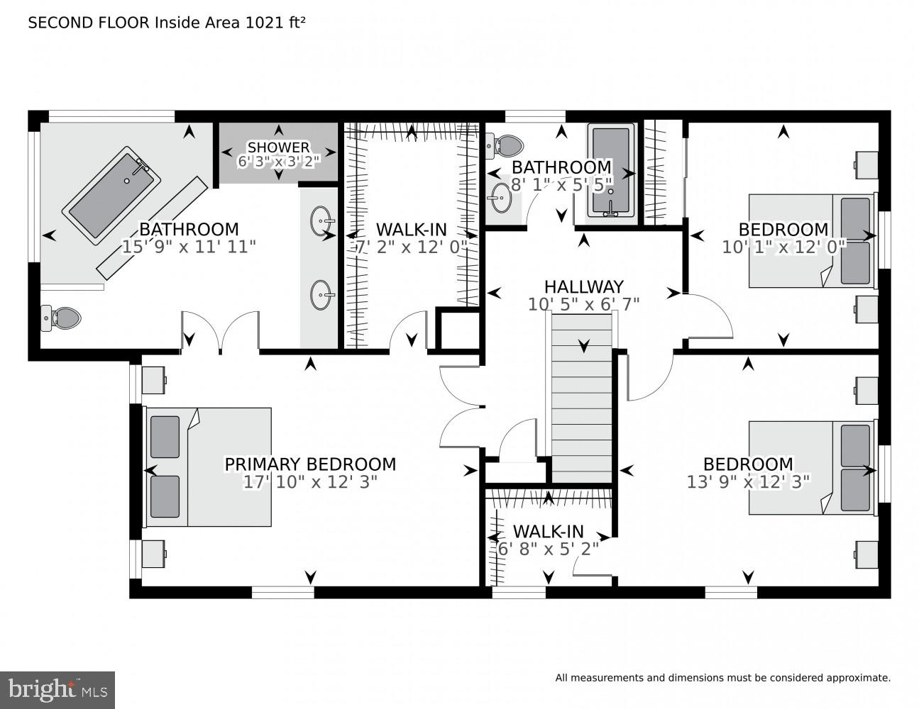6603 Forsythia Street Springfield, VA 22150 - Photo 72 of 73 Floor Plan - Upper Level of the Home
