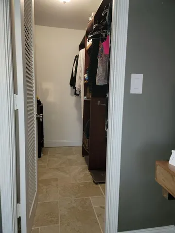 a view of walk in closet