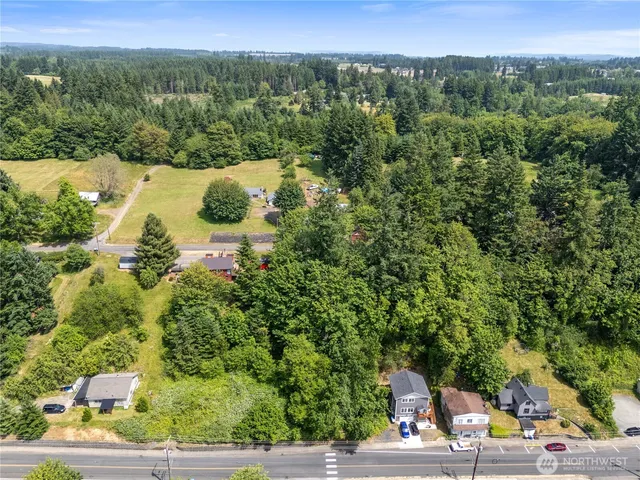 a view of an outdoor space with mountain view
