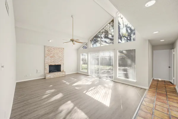 a view of an empty room and window