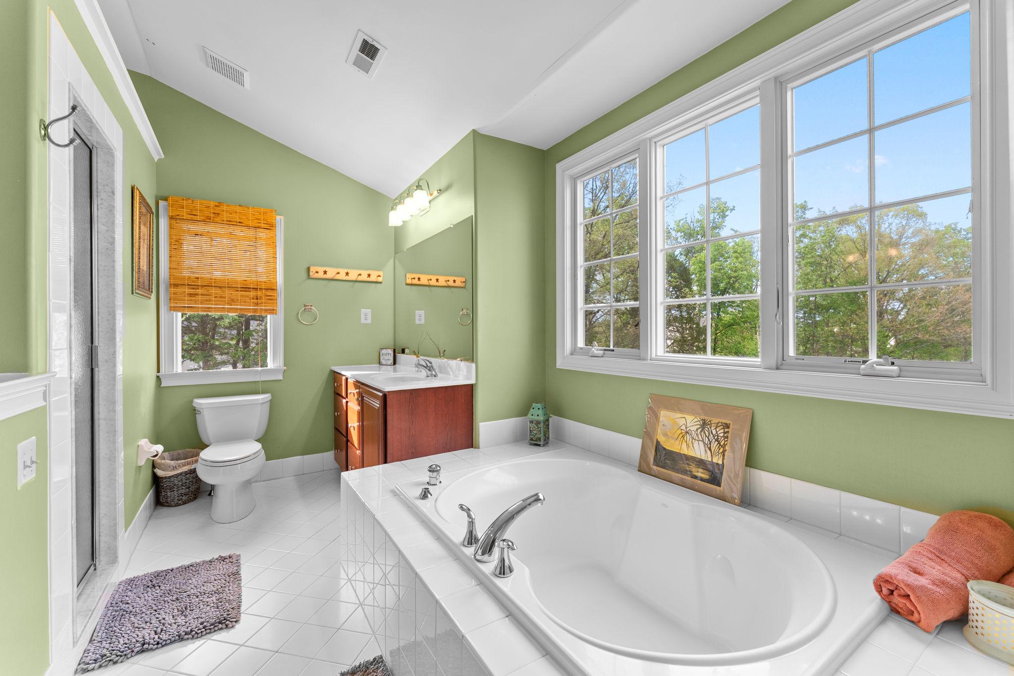 912 Ashbourne Way Schwenksville, PA 19473 - Photo 23 of 45 Soaking Tub with a view and tons of natural light