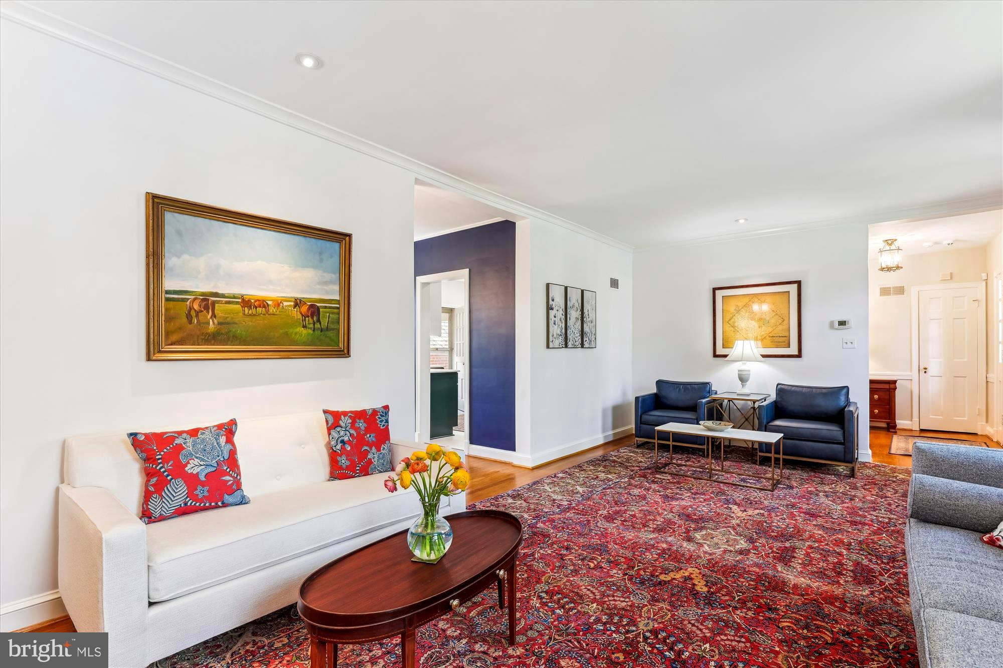 3568 Appleton Street Northwest Washington, DC 20008 - Photo 10 of 57 a living room with furniture and wooden floor