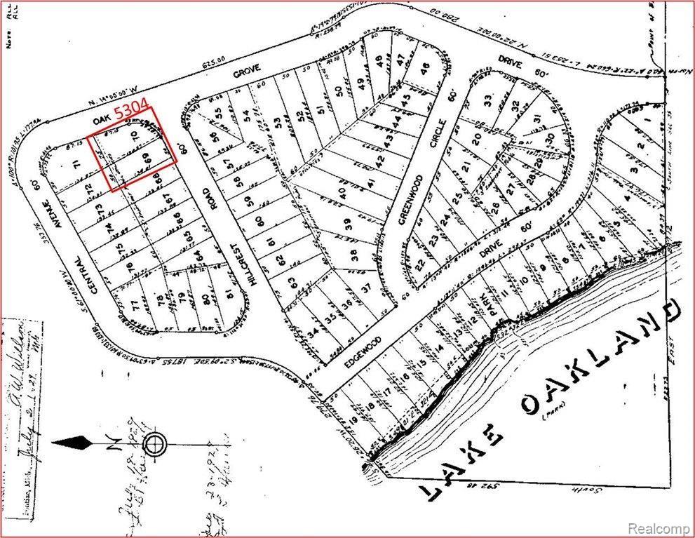 5304 Hillcrest Road Clarkston, MI 48346 - Photo 40 of 55 Merrie Grove Oaks Plat Map