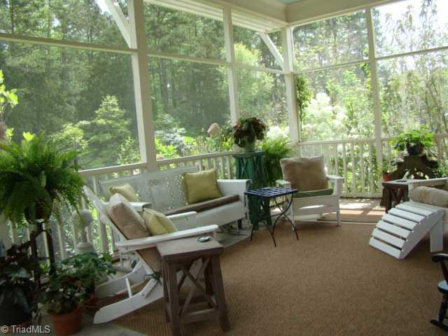 4778 Little Fox Road Randleman, NC 27317 - Photo 15 of 16 Enclosed Porch. Fireplace with Gas Logs, Randleman Lake View