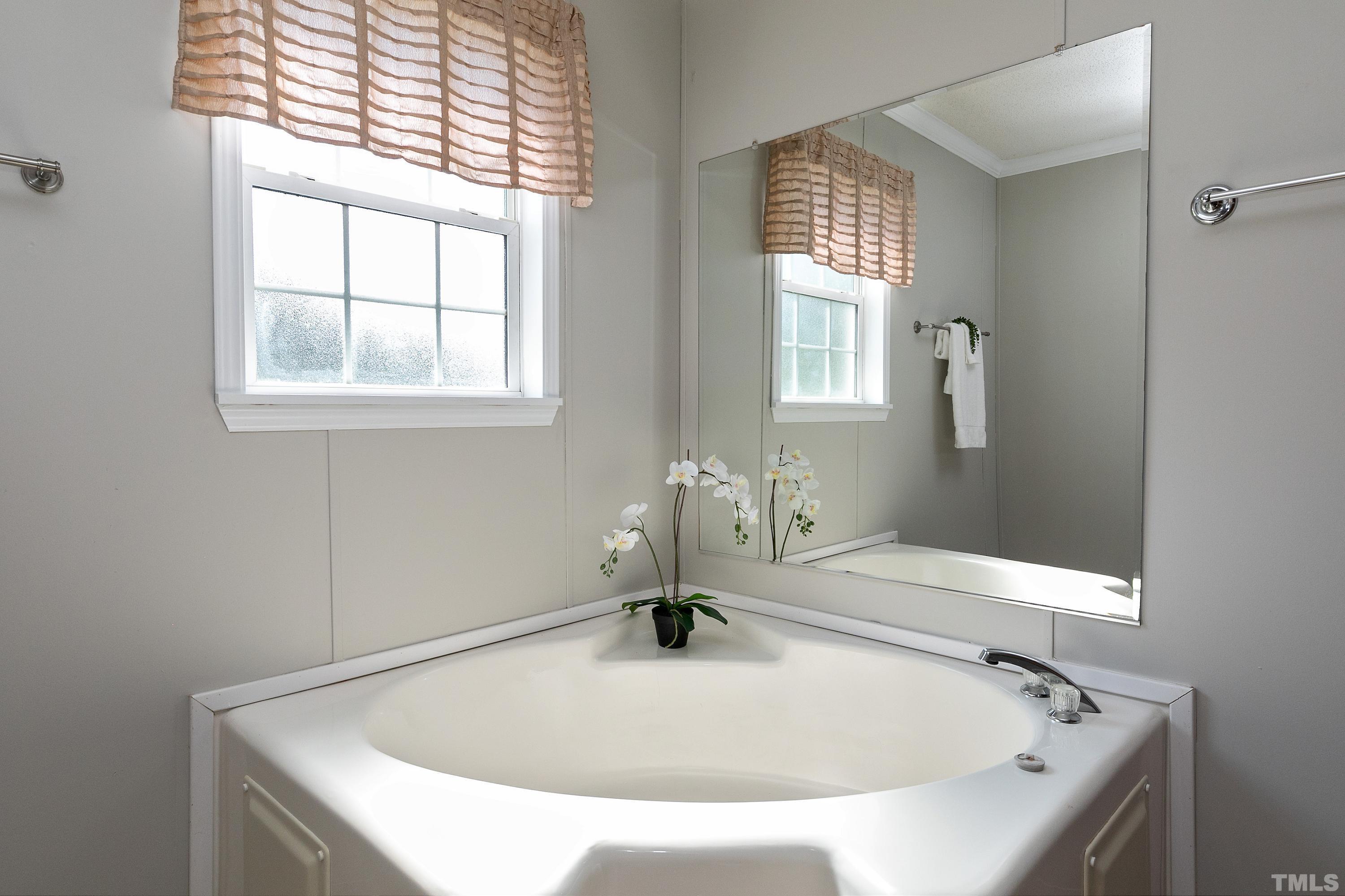 8308 South Creek Road Willow Spring, NC 27592 - Photo 34 of 42 a bathroom with a bathtub