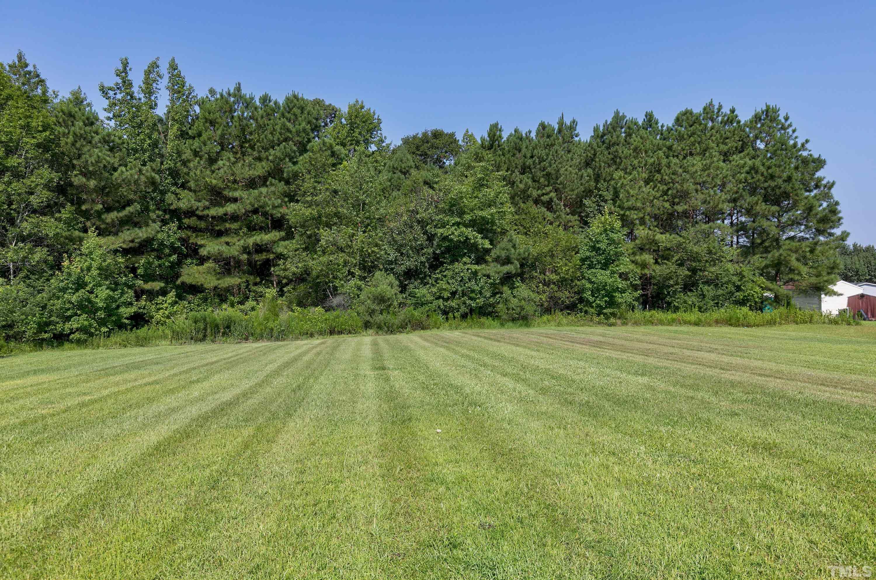 8308 South Creek Road Willow Spring, NC 27592 - Photo 7 of 42 a view of a big yard with lots of green space
