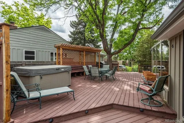 a view of a porch with a yard