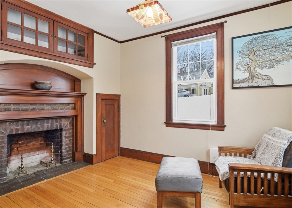 50 Mount Pleasant Amherst, MA 01002 - Photo 7 of 42 a bedroom with a bed and a fireplace
