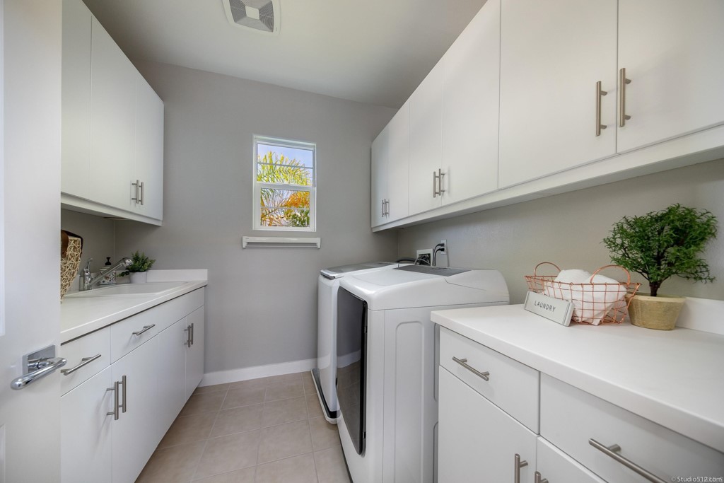 7060 Sitio Caliente Carlsbad, CA 92009 - Photo 29 of 39 a utility room with closet dryer and washer