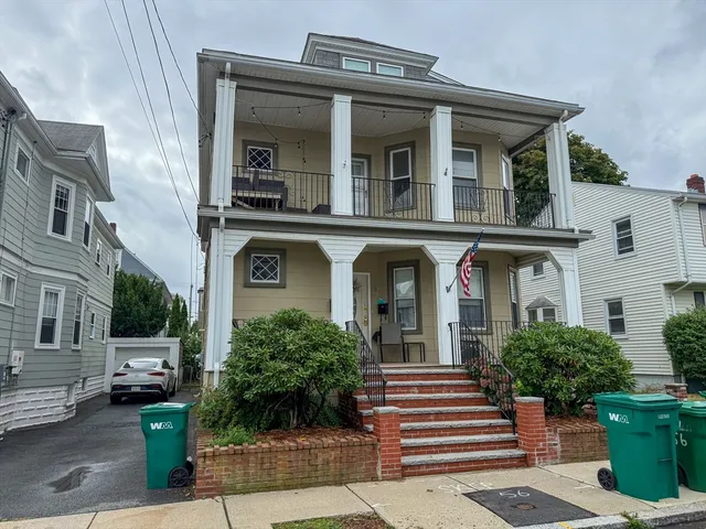 a front view of a house