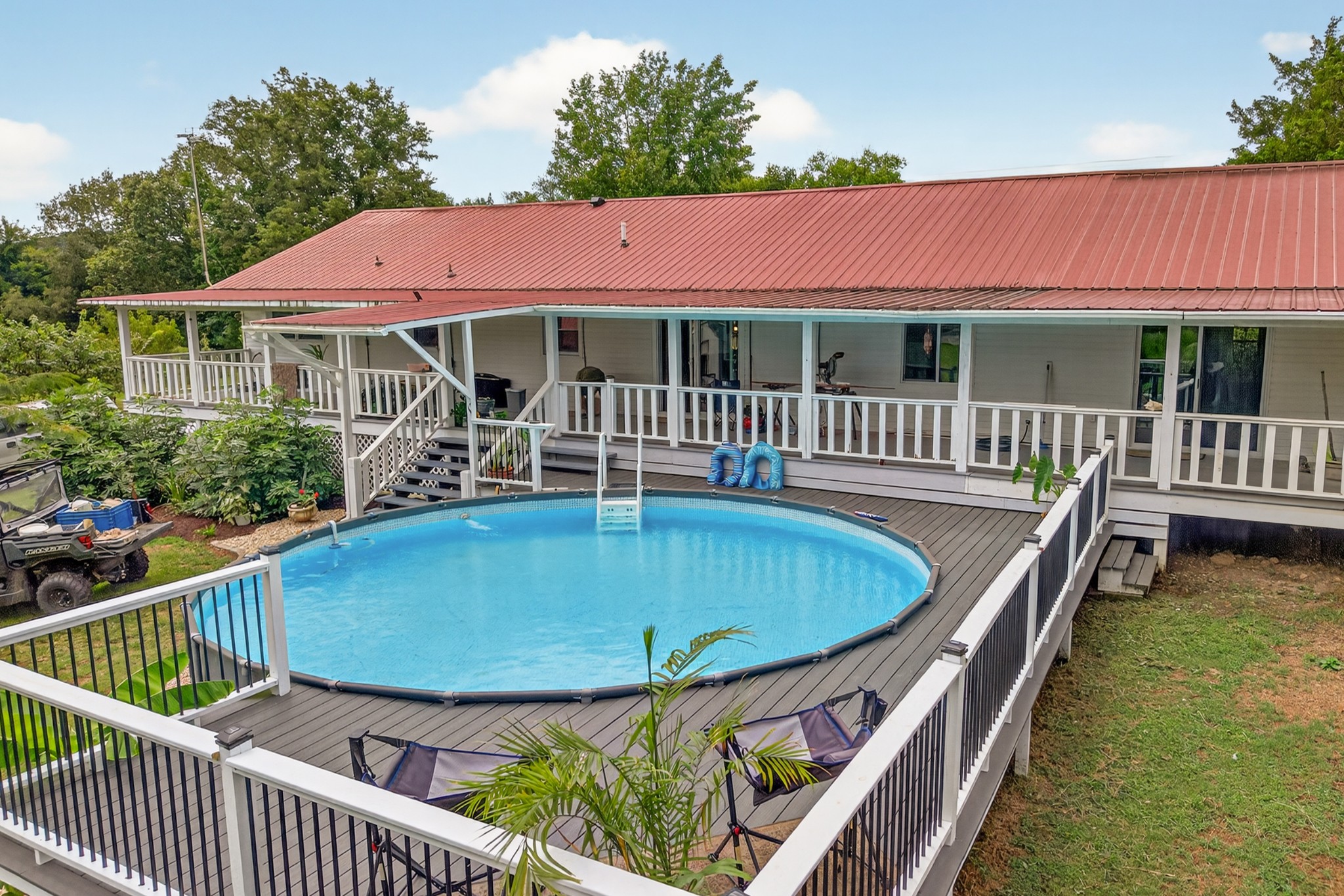 34383 Ardmore Ridge Road Prospect, TN 38477 - Photo 44 of 51 a view of a house with swimming pool and porch