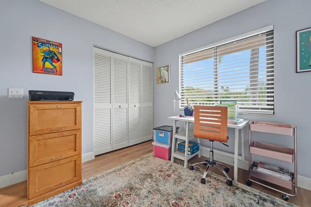 a chair and a table in a room