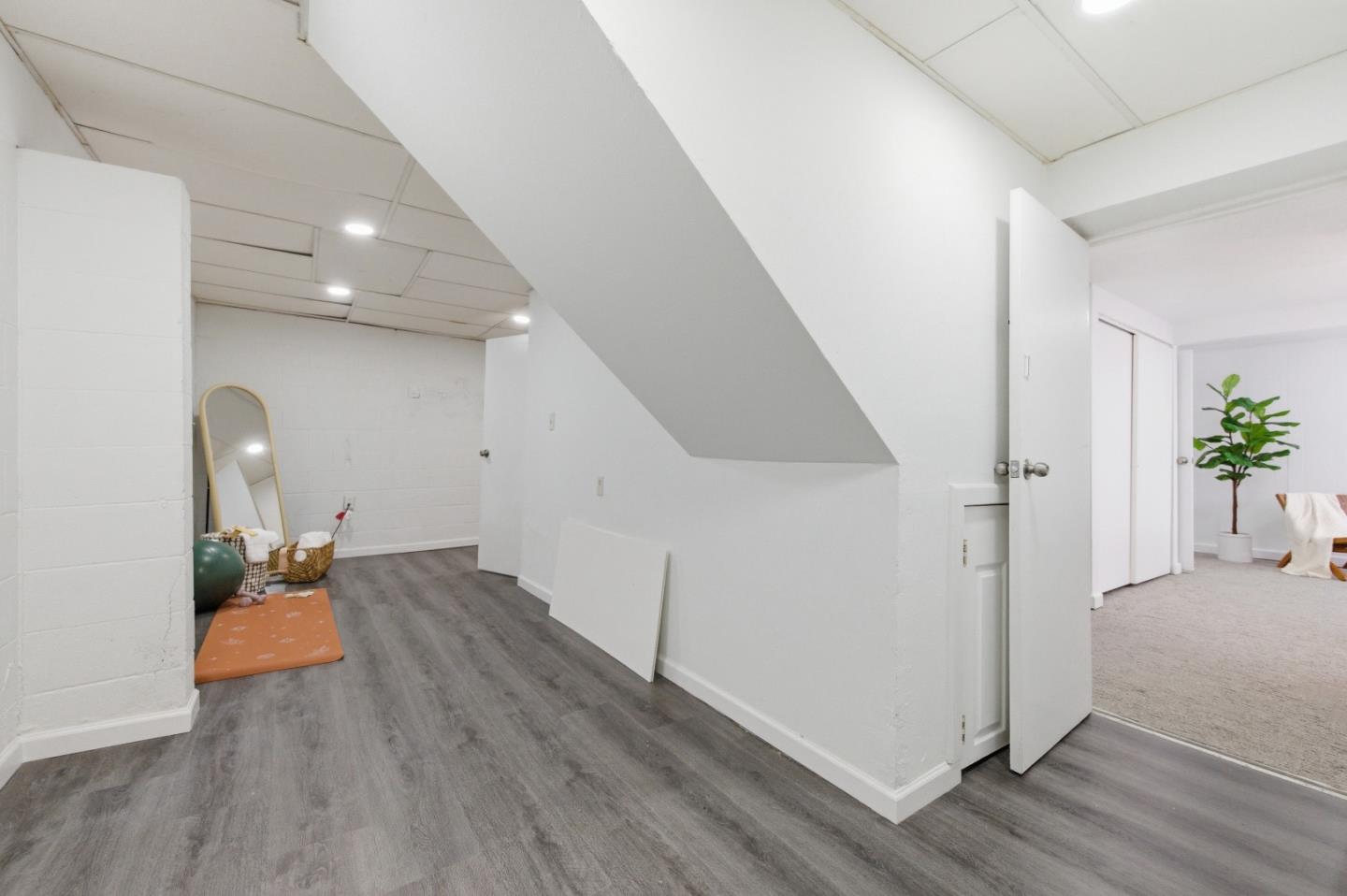 1856 Milton Road Napa, CA 94559 - Photo 35 of 47 wooden floor in an empty room with a staircase