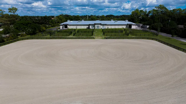 a view of a terrace with a garden and a yard
