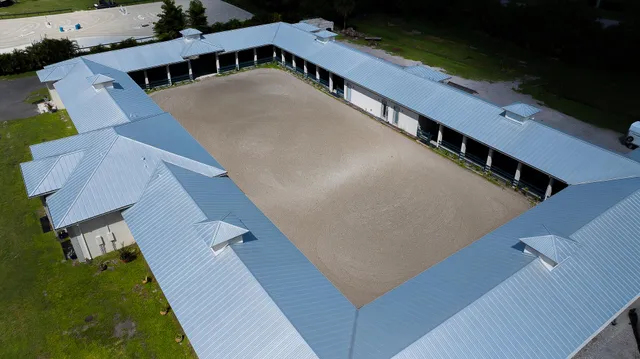 a view of a balcony with a swimming pool