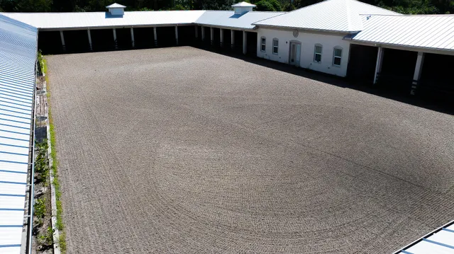 a balcony with a stove