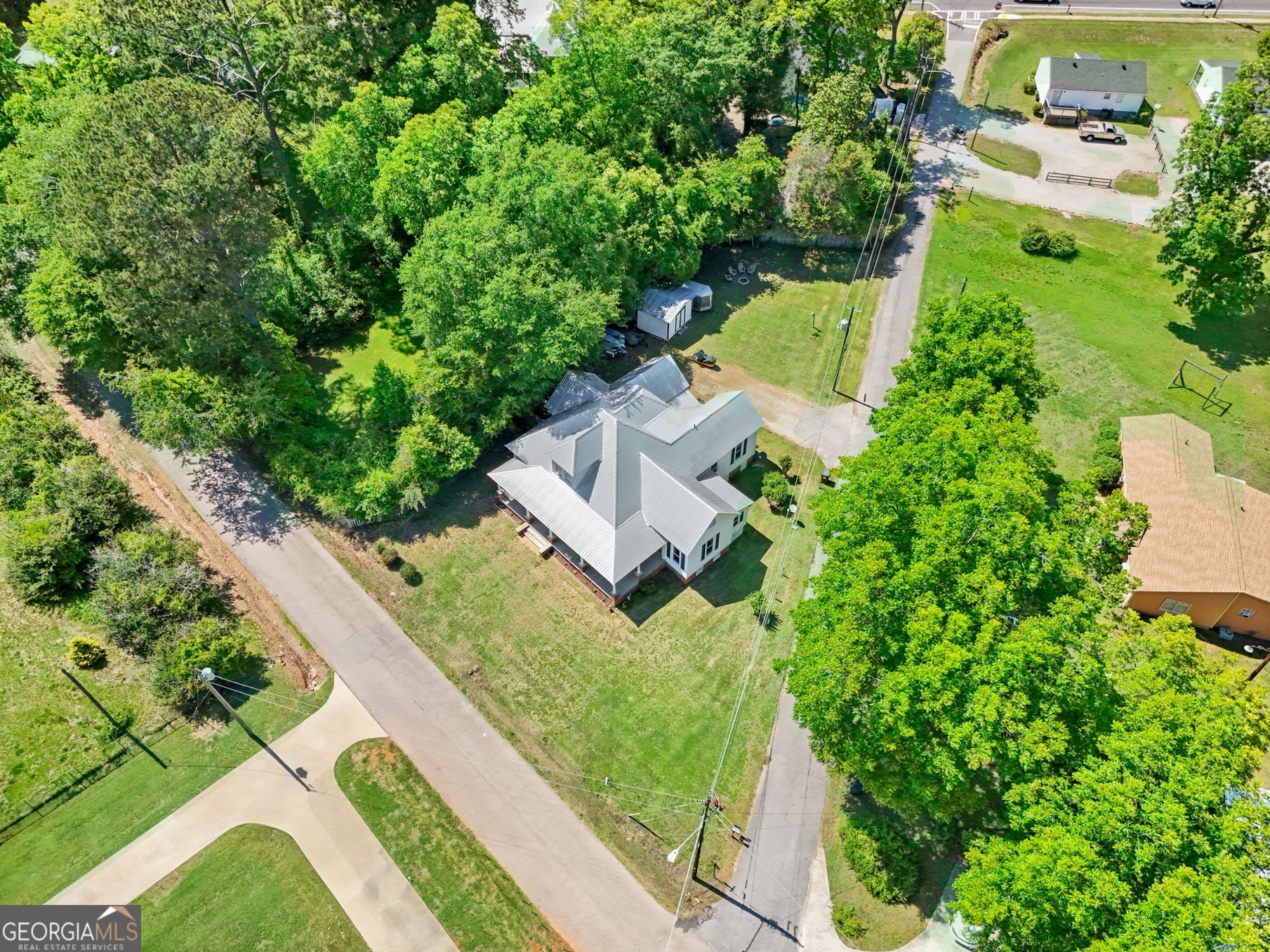 1205 Terrell Street Greenville, GA 30222 - Photo 43 of 50 an aerial view of a house with a yard