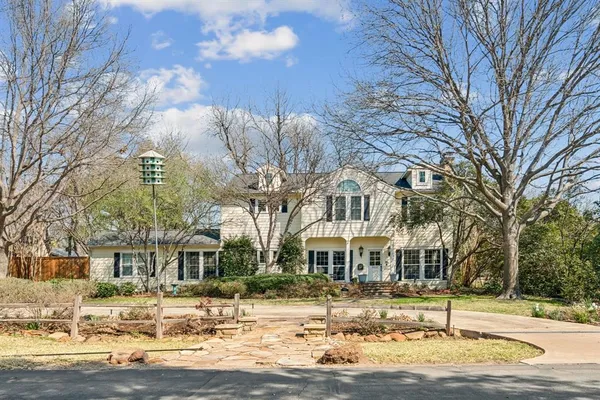a front view of a building with street view