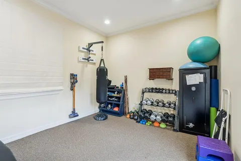 a view of livingroom with furniture and toys