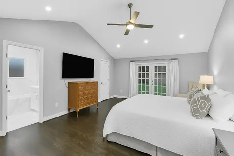 a view of a kitchen with cabinets