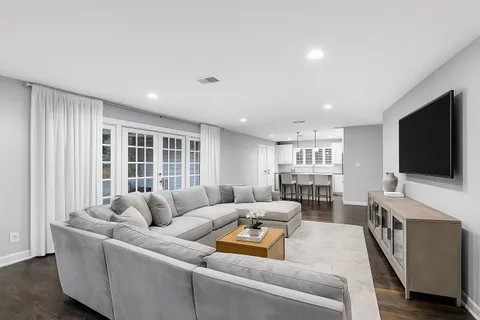 a view of a house with a park