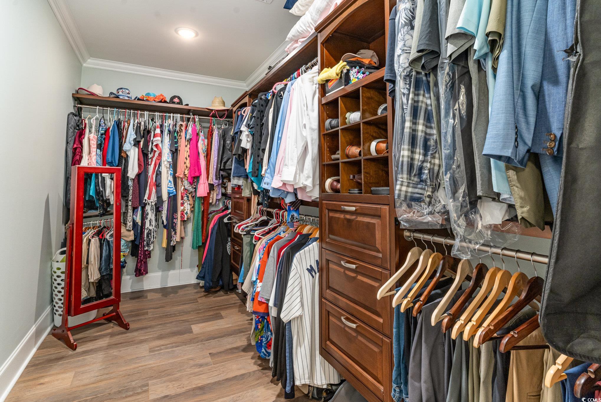 528 Starlit Way Myrtle Beach, SC 29579 - Photo 23 of 40 Walk in closet with hardwood / wood-style flooring