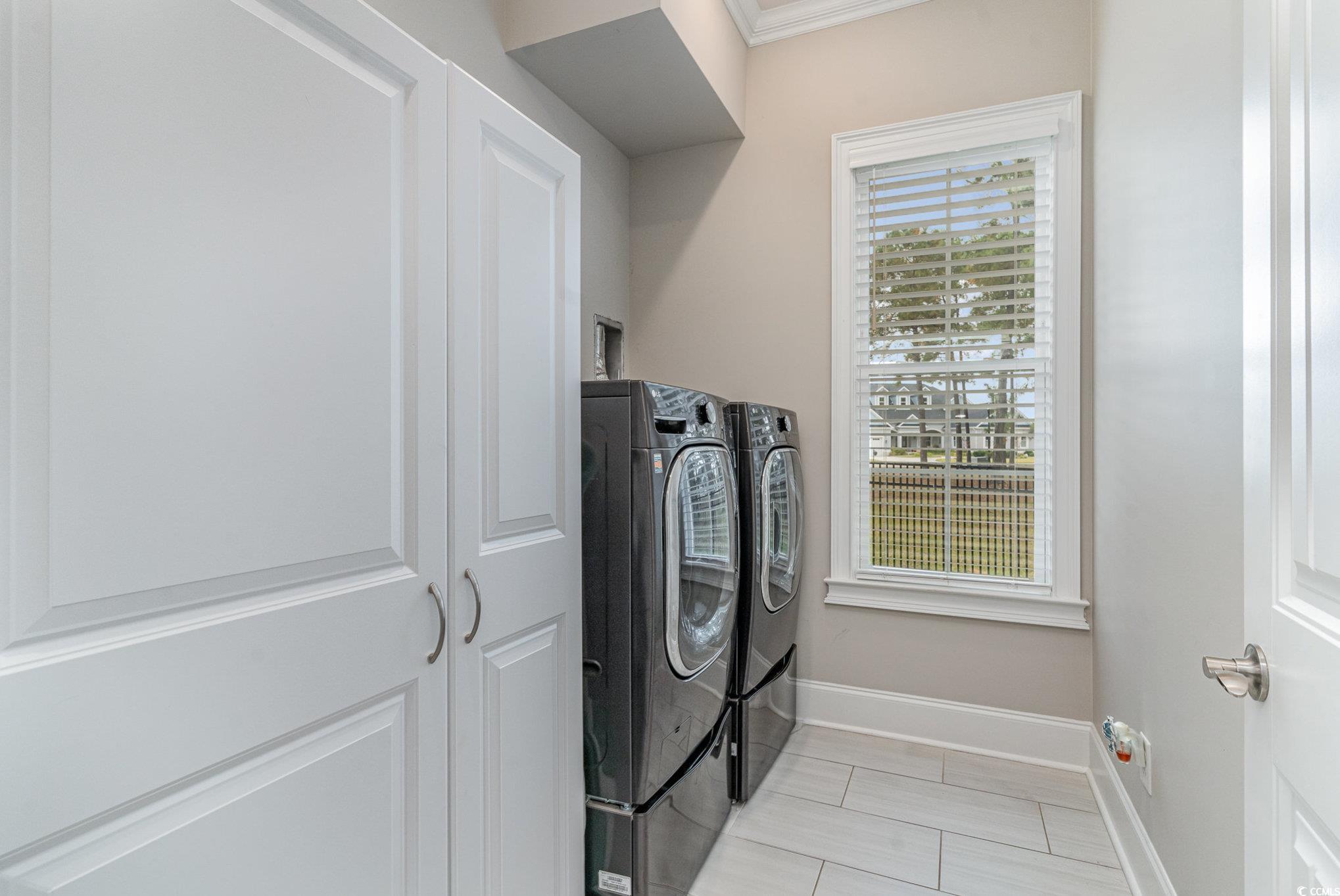 528 Starlit Way Myrtle Beach, SC 29579 - Photo 28 of 40 Clothes washing area with independent washer and d