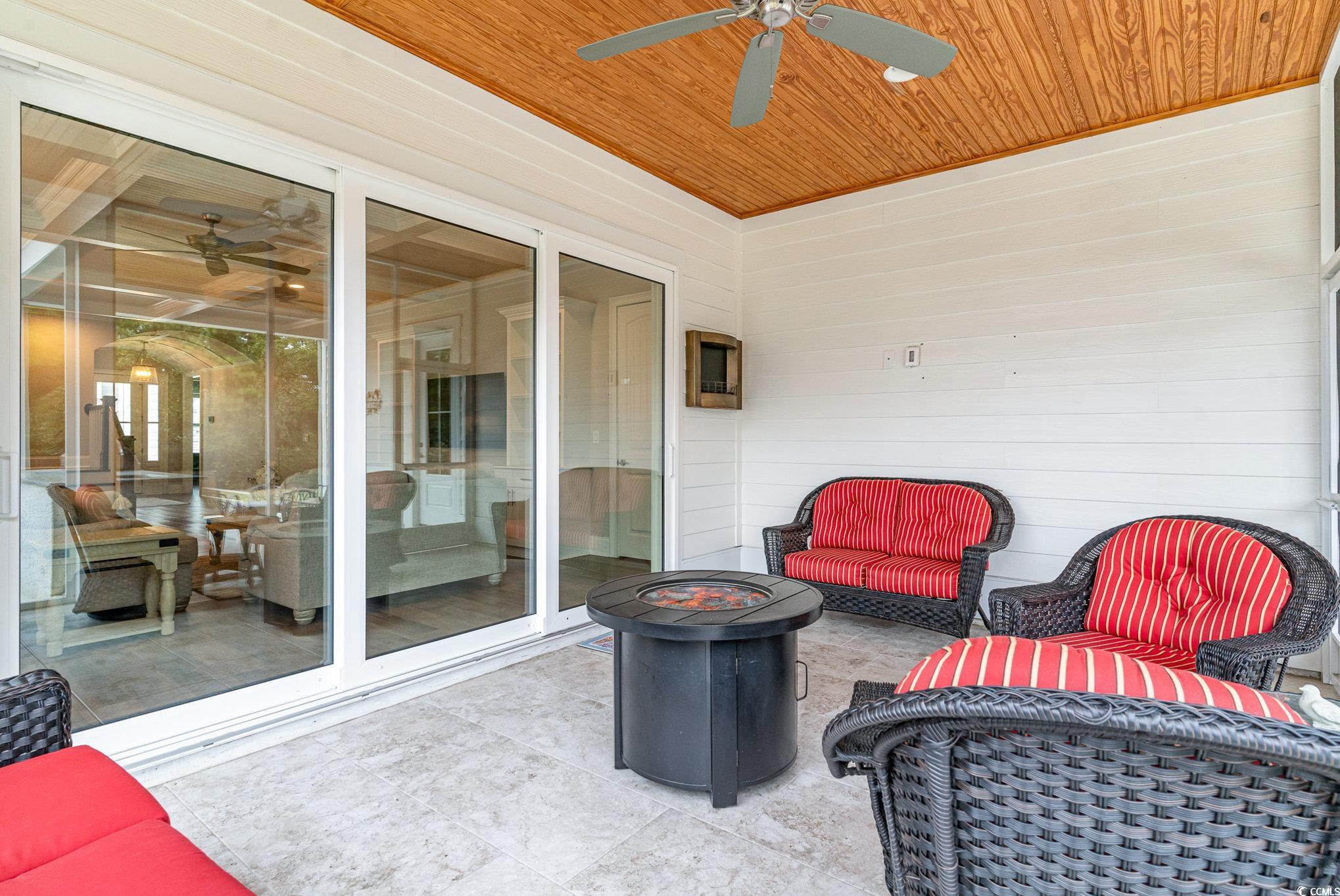 528 Starlit Way Myrtle Beach, SC 29579 - Photo 30 of 40 View of patio with ceiling fan