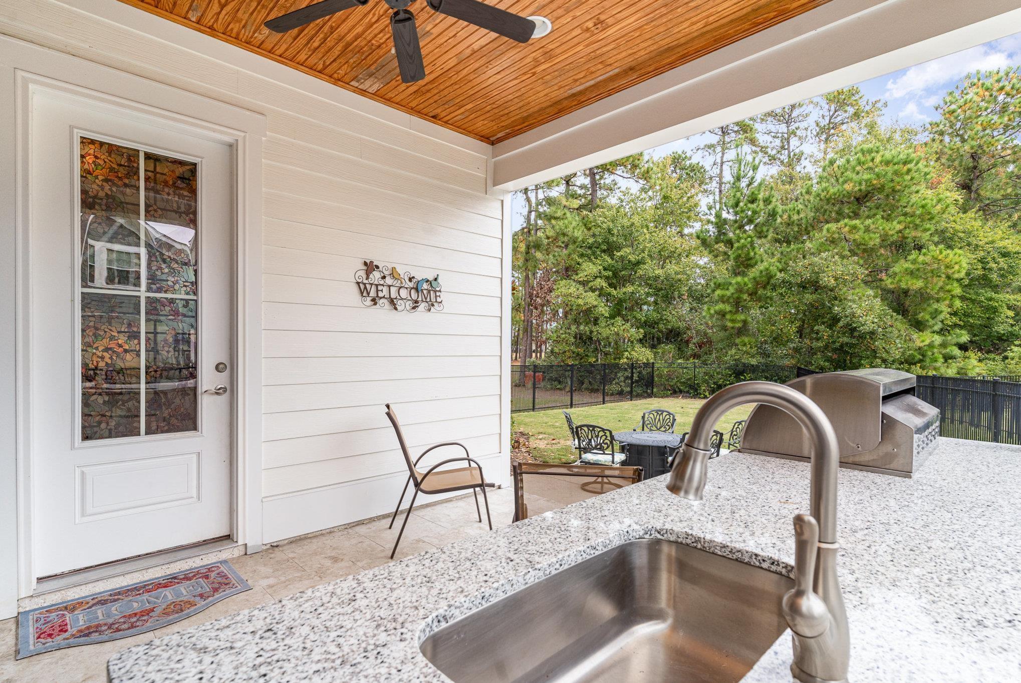 528 Starlit Way Myrtle Beach, SC 29579 - Photo 31 of 40 View of patio / terrace featuring ceiling fan, sin