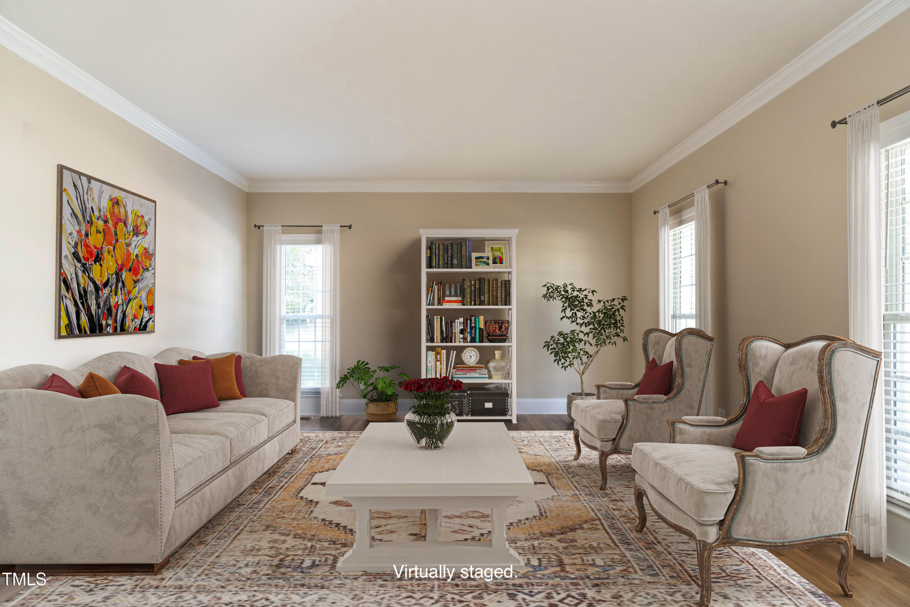 11308 Timbergrove Lane Raleigh, NC 27614 - Photo 7 of 33 Living Room to the right of entry offers many options