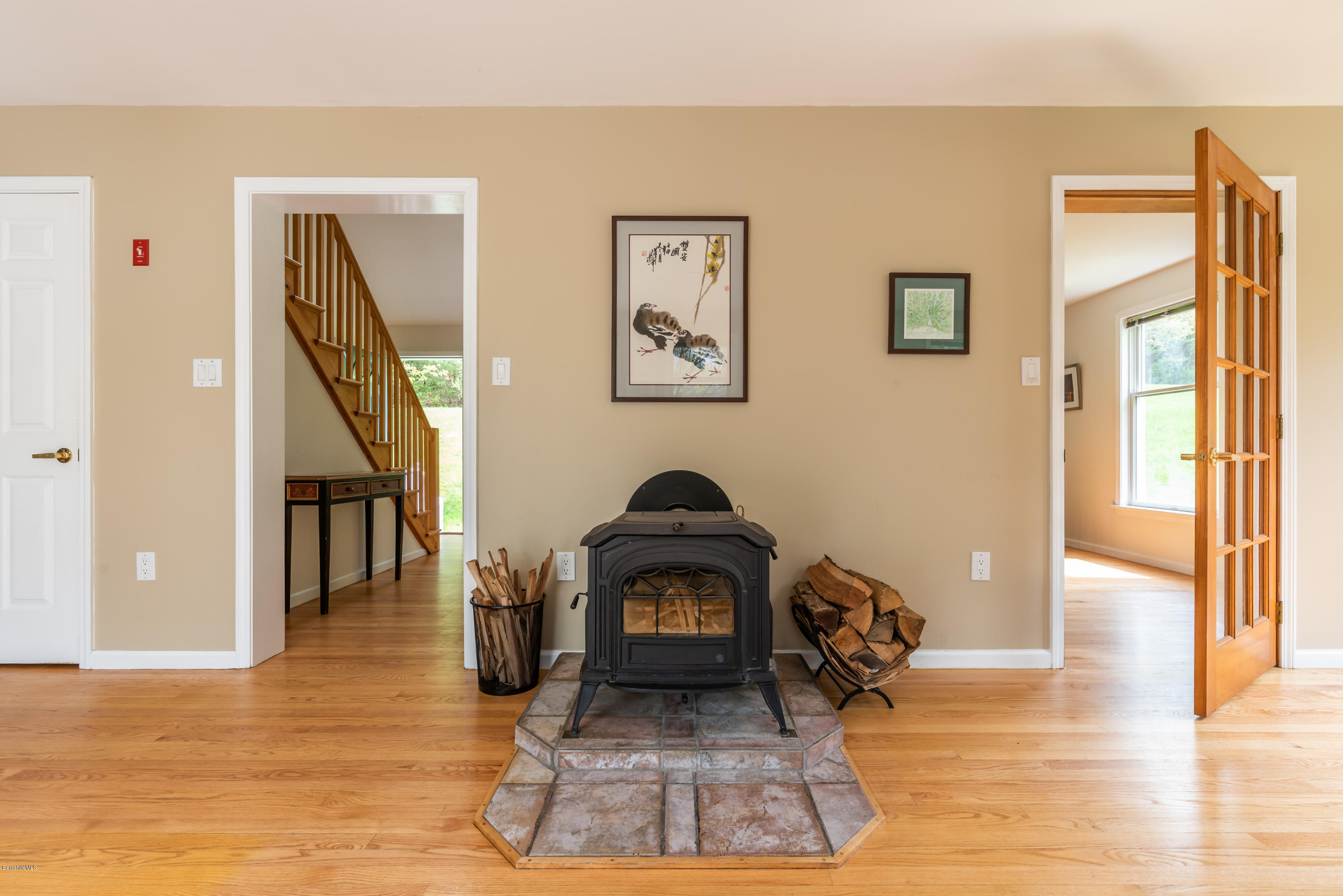 1080 Lenox Road Richmond, MA 01254 - Photo 10 of 30 Wood stove in dining area
